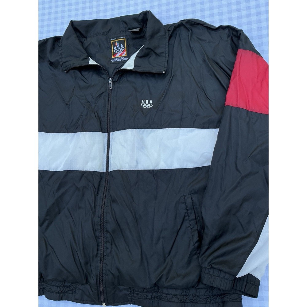 Vintage 90's Olympic USA Track Jacket Windbreaker Size XL JC Penny
